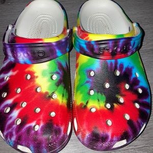 Multicolored crocs